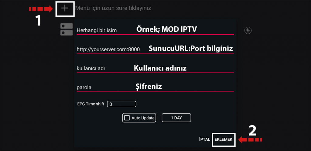 GSE Smart IPTV Kurulumu - Adım 2